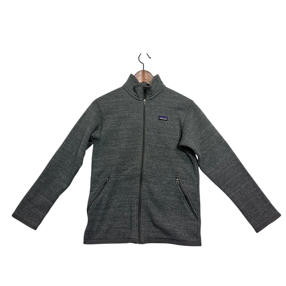 Patagonia Boys Better Sweater Gray Jacket Size XL 14